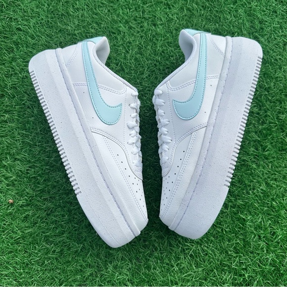 Nike Court Vision Alta White / Glacier Blue - Picture 11 of 14